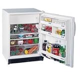 Summit FF41SSTBAL 3.6 cu. ft. Freestanding Compact Refrigerator with Auto-Defrost Freezer, Door Storage, ADA Compliant and Wrapped Stainless Steel Door w/ Pro Handle: White Cabinet