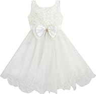 Girls  Polyester/Tulle Bridesmaid Dress/Pageant Dress/Wedding Dress  With Pearls