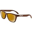 Oakley Frogskins Men's Limited Collector Editions Designer Sunglasses w/ Free B&F Heart Sticker Bundle - Polished Rootbeer/Bronze