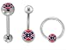 REBEL FLAG NAVEL RING