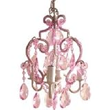 Tadpole Classics Gingham Fuchsia - 3 bulb chandelier