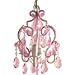 Tadpole Classics Gingham Fuchsia - 3 bulb chandelier