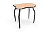 ELO Adapt desk w/ Fusion Maple laminate, 4 adjustable black legs