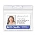Advantus Resealable ID Badge Holder, Horizontal Orientation, 3.75 x 2.625 Inches, Pre-Punched, Box of 50 (AVT75523)