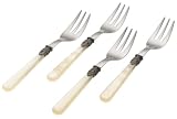 Rosanna Pearlized Ivory Napoleon Cocktail Forks, Set of 4