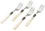 Rosanna Pearlized Ivory Napoleon Cocktail Forks, Set of 4