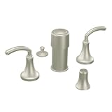 Moen TS5215BN Icon Two-Handle Bidet Faucet without Valve, Brushed Nickel