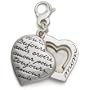 Heart Locket Charm, Sterling Silver