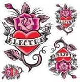 315oHAVGUJL. SL160  Sticker Electra Heart Rose Tatoo Bike Cruiser
