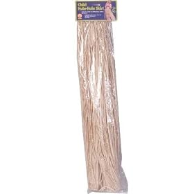 Child Tan Raphia Hula Costume Skirt - Fun for American or Oceanic Themes and parties (Skirt Only - Tan)