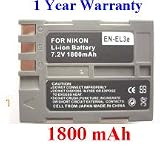 Power 2000 ACD271 Nikon EN-EL3E Equivalent Battery for Nikon Digital SLR Cameras