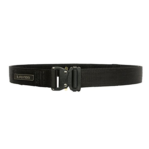 Fusion 1.75-Inch Shooter's Belt with Nylon Loop and Presto Steel Buckle, Black, X-Large