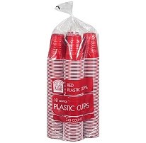 Bakers & Chefs Red Plastic Cups - 18 oz./240 ct.