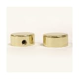 Top Knobs M975-pair  End Cap for Single Mount Handle Brass/Antique Brass