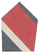 Durable Hand Woven 100% Cotton Red and Blue Striped Napkins 22x22 Inches Set of Six