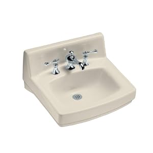 315oRldEIjL. SL500 AA300  Buy Kohler K 2030 N 47 Almond Greenwich Greenwich 21 Wall Mounted Bathroom Sink with 8 Centers K 2030  with best Price