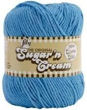 Bulk Buy: Lily Sugar'n Cream Yarn Solids SUPER SIZE (2-pack) Hot Blue 102018-18743