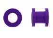 Neon Purple Acrylic Screw On Flesh Tunnel - 8G - Sold as a Pair