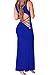 Chase Secret Womens Summer Beach Hollow Out Maxi Club Dress Medium Blue