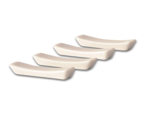 Ciroa Asea White Porcelain Chopstick Rests, Set of 4