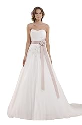 A-line Sweetheart Sleeveless Organza Lace   Ball Gown  Dress