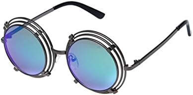 Steampunk circular hollow metal sunglasses female tide of nostalgia retro sunglasses star sunglasses