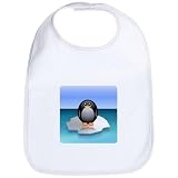 Baby Bib Cloud White Cute Baby Penguin