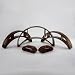 Brown 5PC Hair Bumpits Bumpit