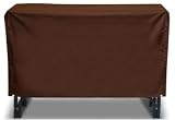 Two Dogs Designs 96-Inch Log Rack Cover, Chocolate Brown