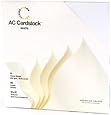 American Crafts 12-Inch by 12-Inch Cardstock Variety Pack, White