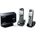 Panasonic KX-TH1212B Link-to-Cell Expandable Bluetooth-Enabled DECT 6.0 Phone System (2 Handsets)