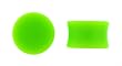 Acrylic Neon Green Double Flare Plugs - 5/8'' - Sold as a Pair