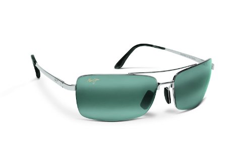 Maui Jim Black Rock Sunglasses,Silver Frame/Neutral Grey Lens,one size