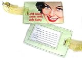 Well Behaved Women Feminist Retro Humor Luggage Tag Id Travel Bag New