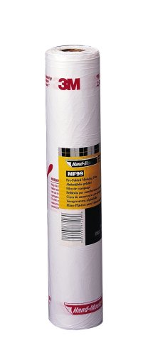 3M MF99 Hand-Masker Pre-Folded Masking Film Plus, 99-Inch x 90-Foot
