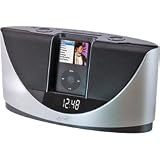 iLive IS608B Executive Speaker AM/FM Alarm Clock Radio with iPod Dock (Black)