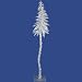 4' Pre-Lit Silver Sparkling Fantasy Artificial Christmas Tree - Clear Lights