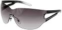 JLO by Jennifer Lopez Gunmetal Gradient Shield Sunglasses, O/S, Gun Metal, 66367792