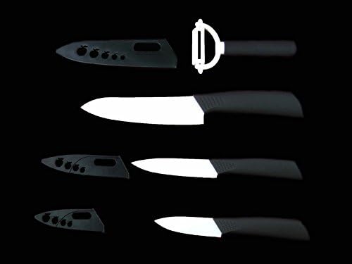 3"+ 4"+ 6"+peeler Ultra Sharp Kitchen Ceramic Knife Set Cutlery Knives Straight