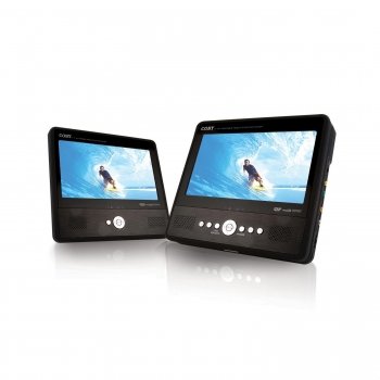Best Price Exclusive COBY (TFDVD7750) 7 TFT Portable Tablet Style DVD Player with Dual Screen By coby