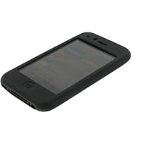 Apple iPhone 3G Black Silicone Skin Case Cover (Not Compatible wth 1st Generation iPhone)