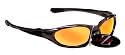 Rayzor Professional Lightweight UV400 GunMetal Grey Sports Wrap Cycling Sunglasses, With a Red / Rose Iridium Revo Anti-Glare Lens