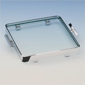 5.3 x 5.3 Box Crystal Tray Finish: Chrome by