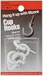 VINYL COATED CUP HOOKS 1 6/PKG-WHITE