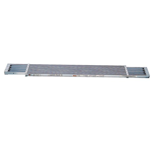Werner PA208 250-Pound Duty Rating Aluminum Extension Plank, 14-Inch Wide by 8-to-13-Feet Long