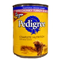 Pedigree Can Dog Food Ground Turkey & Bacon 13.2oz Case(24)