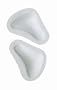Pedag 135 T-Form Self Adhesive Metatarsal Pad for Flat Feet, White Leather, Extra Large (11-13M)