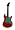 www.gitarrenhersteller.com - MB 162 - Kleine Ansteckpin Rock Gitarre Rot & Blau