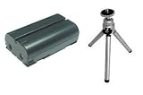 Replacement Battery for Specific Digital Camera and Camcorder Models / Compatible with CASIO NP-L7, QV-3EX, QV-EX3, QV3000-propack, XV-3 - Includes Mini Tripod with Expandable Legs