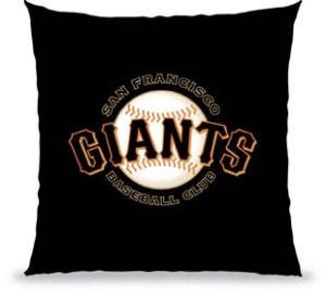 Buy MLB Baseball 27 Floor Pillow San Francisco Giants - Team Sports Fan Shop Merchandise by Biederlack